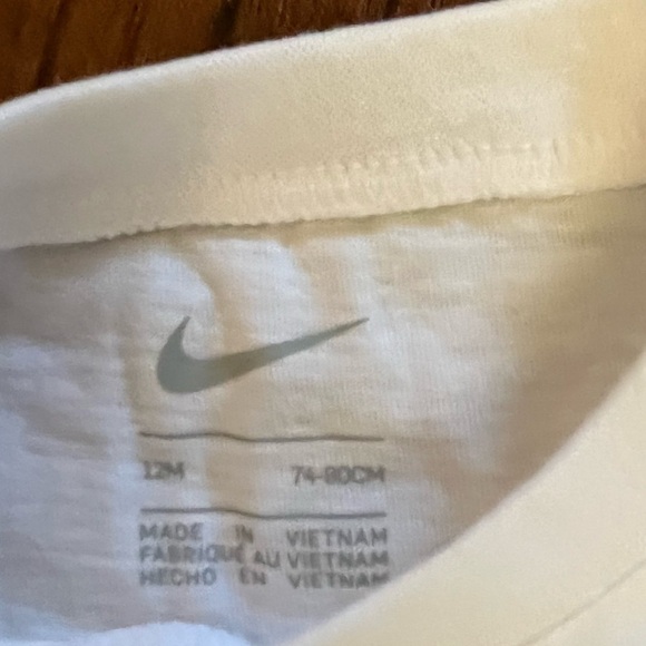 NWT Nike 2 piece baby toddler outfit 12 months SS T-shirt shorts goal - Picture 4 of 7